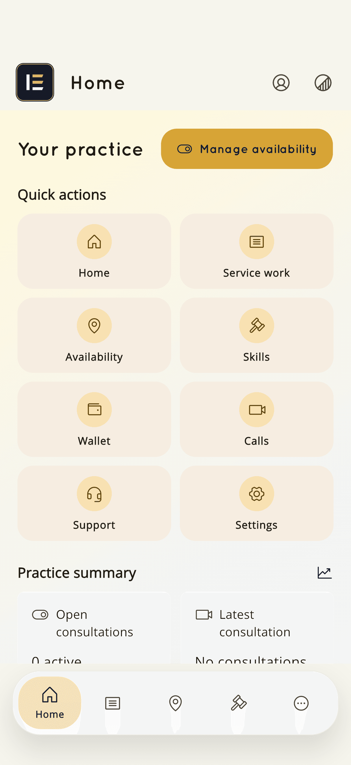 A lawyer's KnownAfrique home screen
